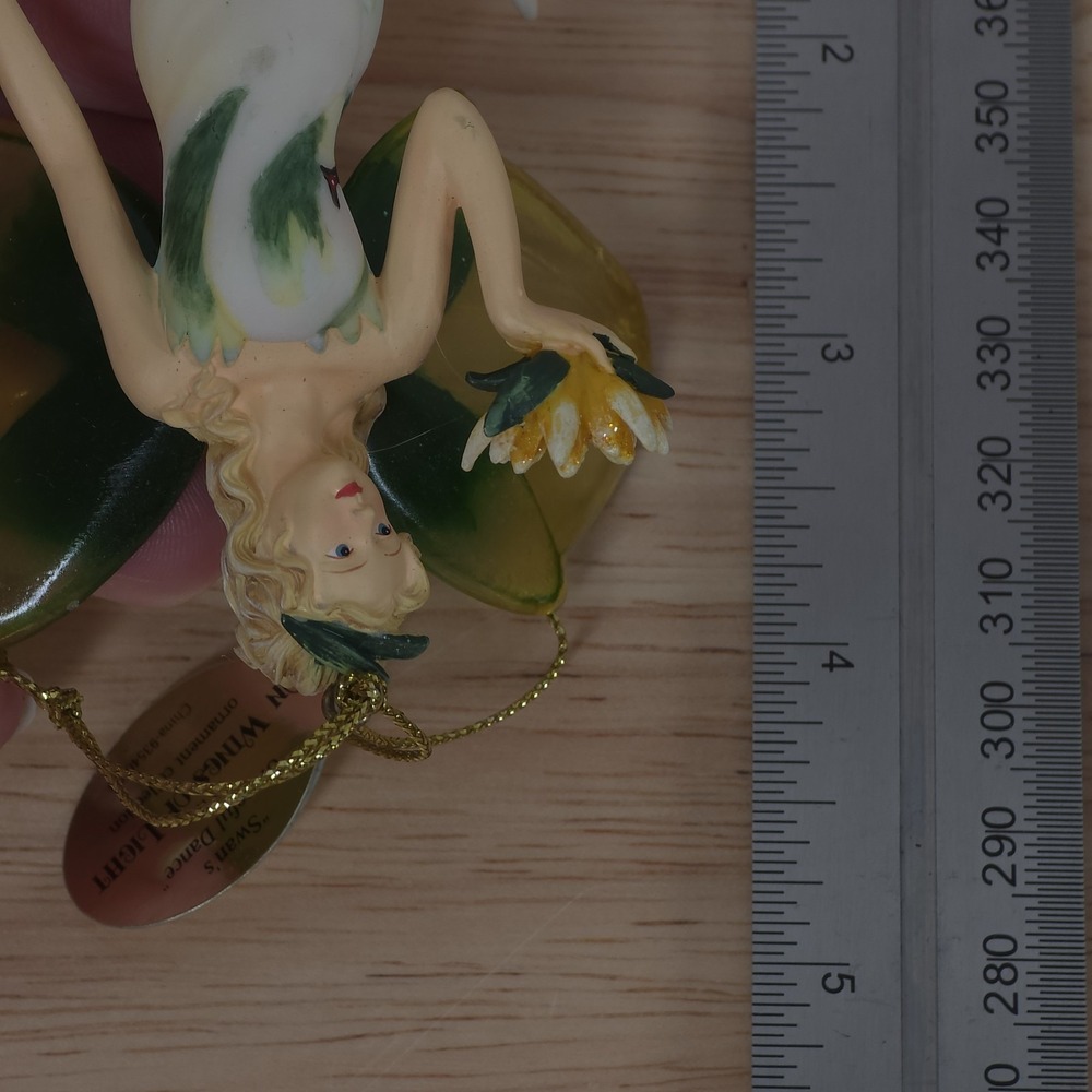 Fairy Ornament On Wings of Light "Swan's Graceful Dance" Ashton Drake - Picture 6 of 8